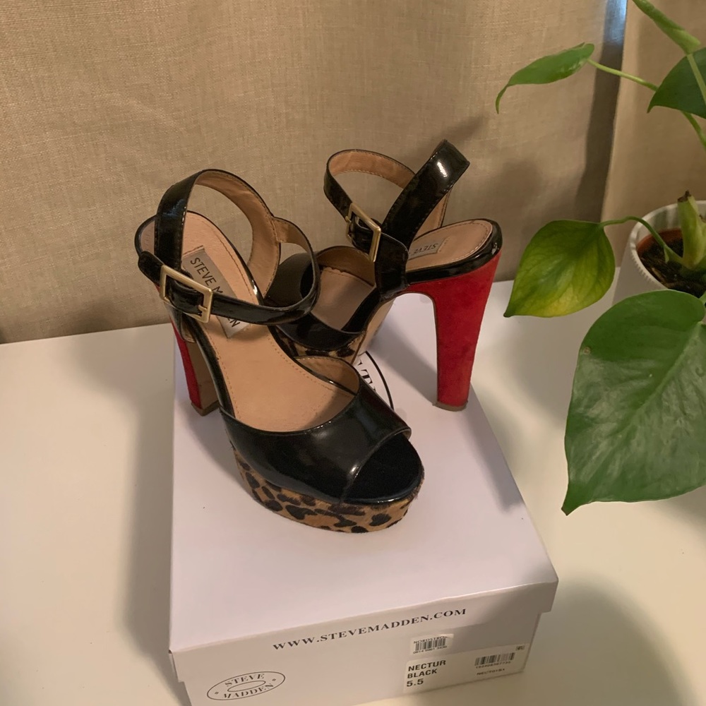 Leopard Print Platform Heel